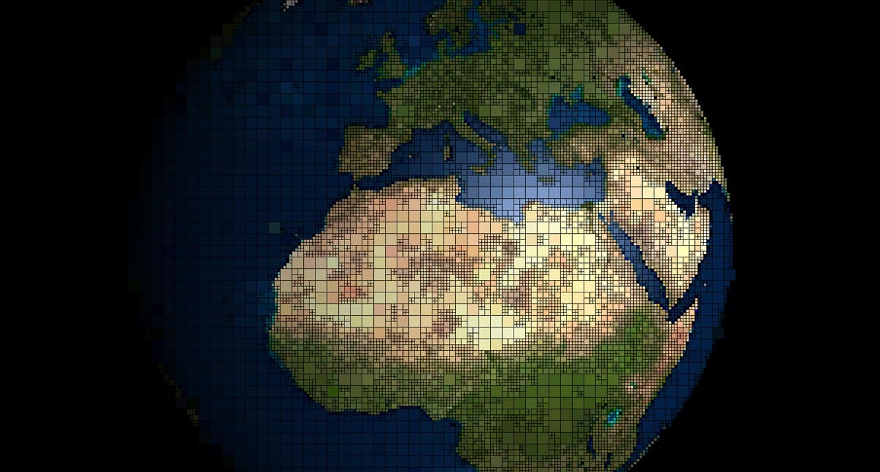 Digital representation of global land data with focus on Africa